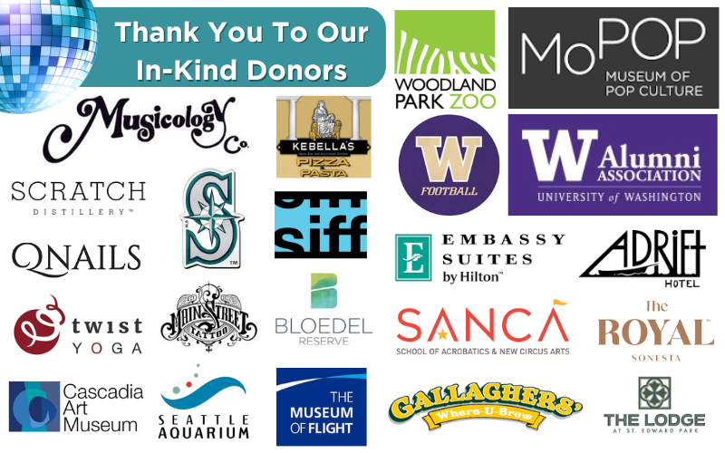 thank you in kind donors logos